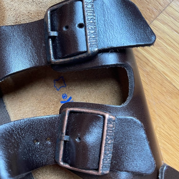 Birkenstock Milano Soft Footbed Smooth Leather Amalfi Testa Di Moro Sz 10 - Picture 12 of 12